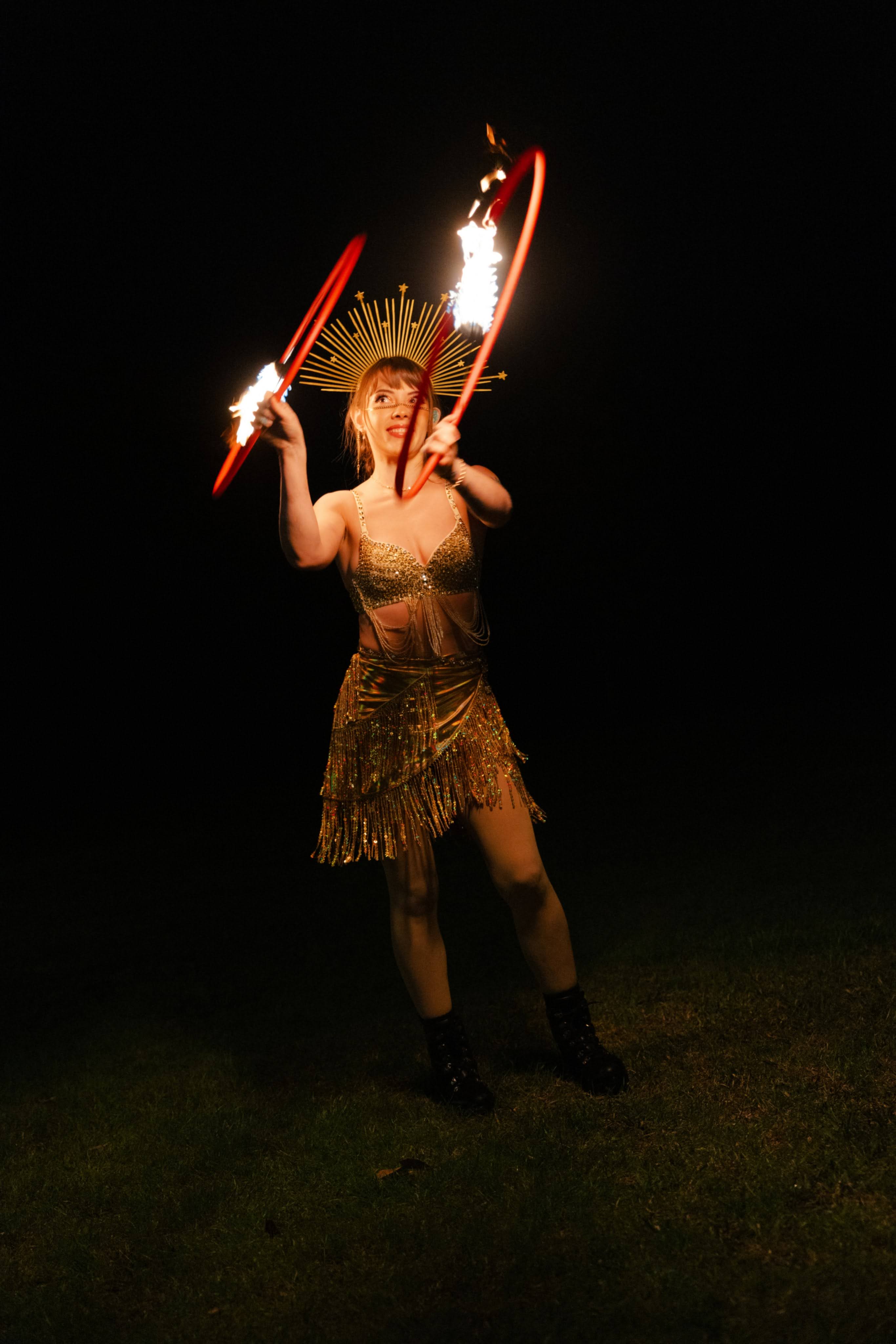 A Night in Paris fire performance