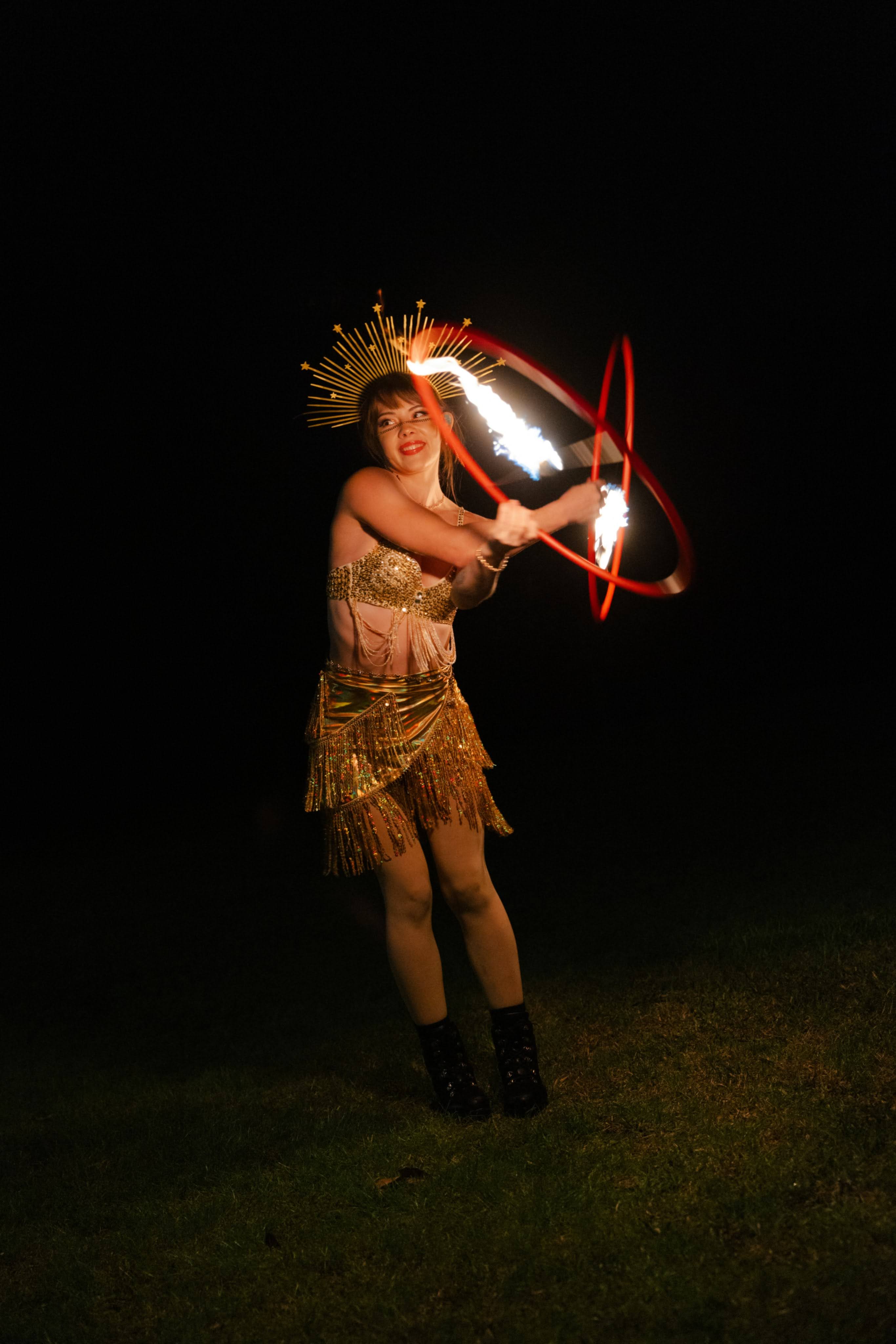 A Night in Paris fire performance