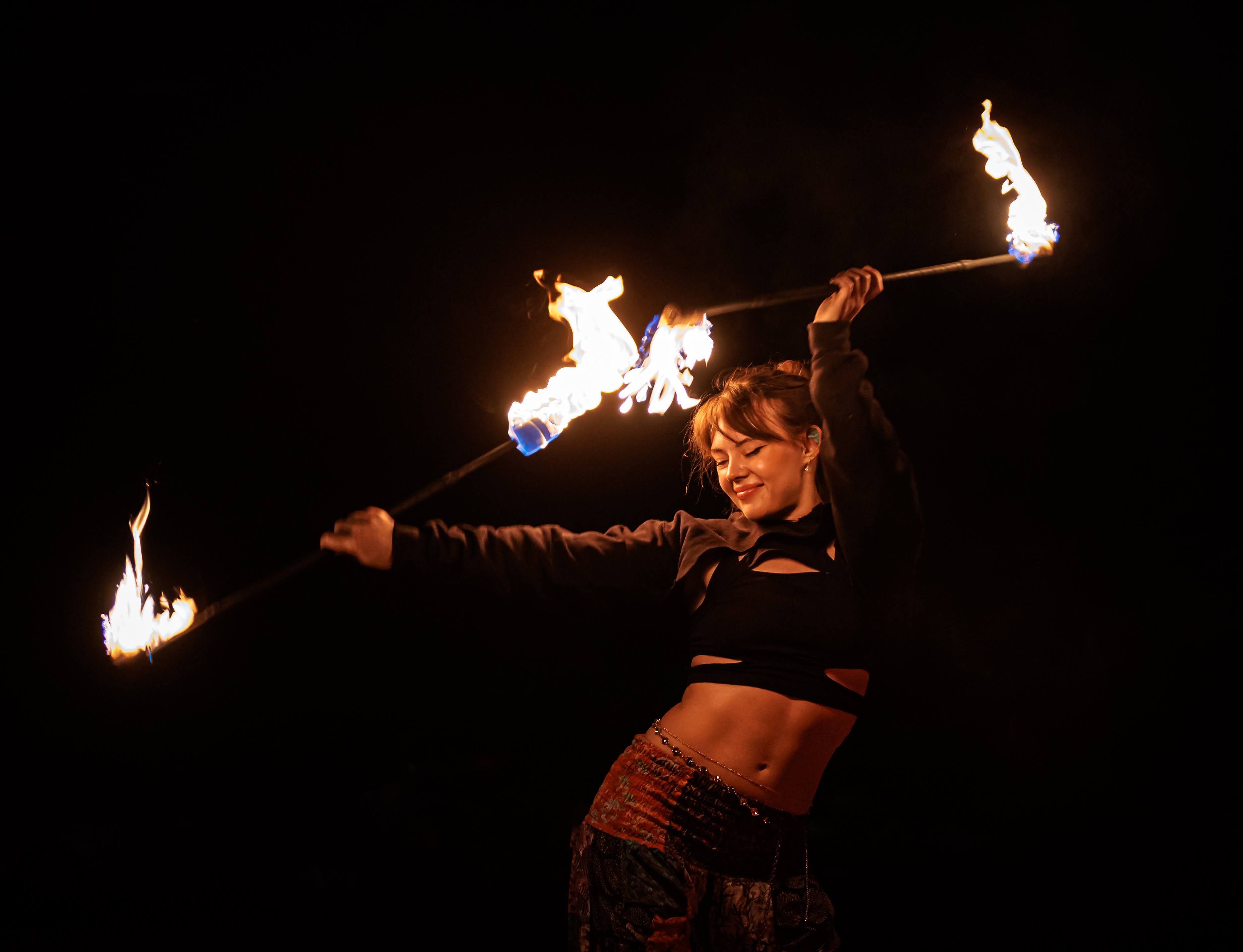 Fire performance photo by Ralph Alverson